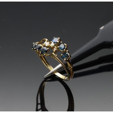 Anello con zaffiri usato  Sustinente