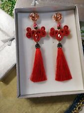 Orecchini soutache rosso usato  Ragalna