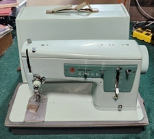 Máquina de costura portátil vintage Singer modelo 337 com estojo e controlador de motor FUNCIONA comprar usado  Enviando para Brazil