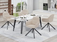 Drehstuhl esszimmer beige gebraucht kaufen  Werne