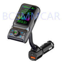 Transmissor FM sem fio carro MP3 player Bluetooth receptor de áudio AUX carregador rápido, usado comprar usado  Enviando para Brazil
