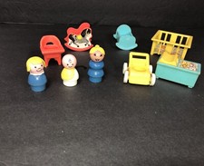 Conjunto de carrinho de bebê Fisher Price Little People vintage berço 9 peças comprar usado  Enviando para Brazil
