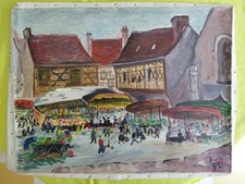 Toile ancien huile d'occasion  Montluçon
