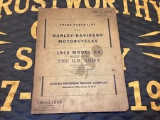 Lista de piezas de repuesto originales Harley 1942 vintage modelo XA ejército OEM segunda mano  Embacar hacia Mexico