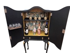 Vintage walnut cocktail for sale  RUISLIP