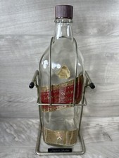 GARRAFA DE UÍSQUE ESCOCÊS VINTAGE JOHNNIE WALKER ETIQUETA VERMELHA 1 GALÃO com BERÇO comprar usado  Enviando para Brazil