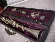 Silver metal clarinet for sale  Saint Petersburg