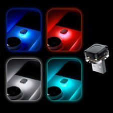 Usado, Mini USB LED luzes interiores de carro neon atmosfera lâmpadas ambiente acessórios de lâmpada comprar usado  Enviando para Brazil