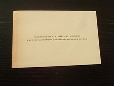 Vecchia carta visita usato  Zagarolo