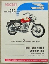 Folheto de especificações de vendas DUCATI 250 MONZA MOTOCICLETA C1967 comprar usado Folheto de especificações de vendas DUCATI 250 MONZA MOTOCICLETA C1967 comprar usado  Enviando para Brazil