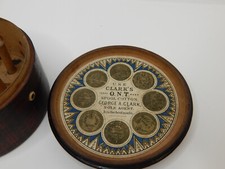 Usado, Antigo Tartan, Sir Walter Scott, CLARK'S Carretel de Fio Varredor Caixa de Armazenamento com Tampa comprar usado  Enviando para Brazil