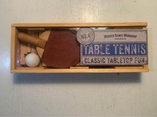 Usado, Handcrafted Wooden Table Tennis Set - Classic Tabletop Fun comprar usado Usado, Handcrafted Wooden Table Tennis Set - Classic Tabletop Fun comprar usado  Enviando para Brazil