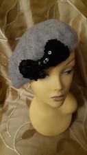 Ladies grey beret for sale  SCUNTHORPE