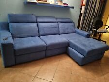 Divano angolare blu usato  Bracciano