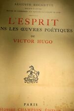 Hugo El Espíritu En Las Obras Poéticas De Victor Hugo 1911 comprar usado  Enviando para Brazil