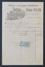 Invoice fruit vegetable d'occasion  Expédié en Belgium