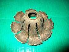 ANTIGO DOSSEL DE TETO DE LATÃO FUNDIDO PESADO - 6" DIÂMETRO - FURO CENTRAL 1 -1/8" comprar usado  Enviando para Brazil