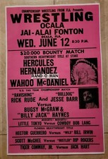 Florida wrestling poster for sale  Fort Pierce