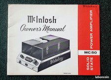 Mcintosh owner manual d'occasion  Eaubonne