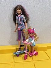 Barbie Sisters Skipper Chelsea Skate Scooter 2010 Mattel Colecionável , usado comprar usado  Enviando para Brazil