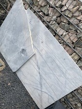 Marmorplatte weiß grau gebraucht kaufen  Hennef