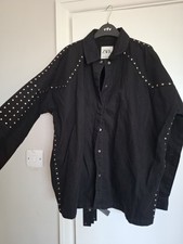 Zara black denim for sale  PURLEY
