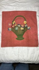 Conjunto de toalhas de banho e pano de lavagem vintage salmão crochê cesta de flores banheiro boho comprar usado  Enviando para Brazil