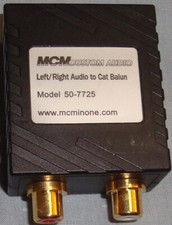 MCM Custom Audio 50-7725 RCA áudio esquerdo/direito para gato 5 balun RJ-45 comprar usado  Enviando para Brazil