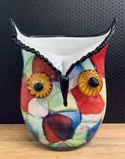 Glasvase vase eule gebraucht kaufen  Berlin
