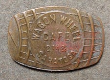 (Newport KY) Wagon Wheel Café, 8th & Saratoga bom para 5c no comércio. Latão, b, usado comprar usado  Enviando para Brazil