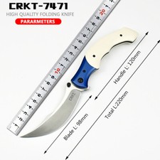 Nova faca dobrável para área externa CRKT7471 faca dobrável para campo faca de acampamento comprar usado  Enviando para Brazil