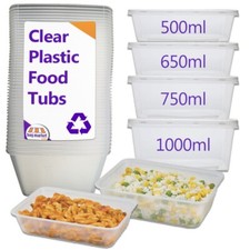Plastic food containers for sale  STAFFORD