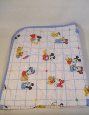 Cobertor Disney Baby Minnie & Mickey Mouse Donald Daisy Pluto acolchoado vintage comprar usado  Enviando para Brazil