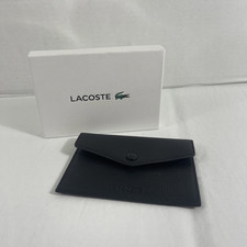 Usado, NOVO Porta-Passaporte Lacoste Couro de Vaca Preto Aba de Botão de Pressão CRM017-51 comprar usado Usado, NOVO Porta-Passaporte Lacoste Couro de Vaca Preto Aba de Botão de Pressão CRM017-51 comprar usado  Enviando para Brazil