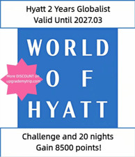 Hyatt 2 anos desafio globalista e 20 noites. Ganhe 8500 pontos! Até 2027 comprar usado  Enviando para Brazil