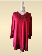 Tunikashirt longshirt rot gebraucht kaufen  Essen