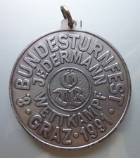 Medaille bundesturnfest graz gebraucht kaufen  Gartow