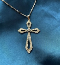 Pendentif croix diamants d'occasion  Marcq-en-Barœul
