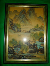 Japanese silk painting for sale  NAIRN