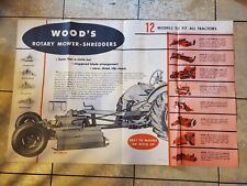 Woods poster rotary for sale  Sand Lake