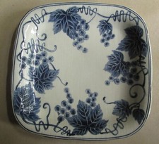 Prato de jantar japonês pintado à mão de sashimi/sushi padrão de salgueiro de videira uva comprar usado  Enviando para Brazil