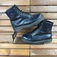 Botas Dr. Martens tamanho adulto Reino Unido 6.5 preto 1460 sapatos de couro liso unissex* comprar usado  Enviando para Brazil