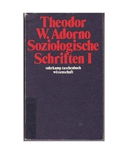 Soziologische schriften adorno gebraucht kaufen  Trebbin