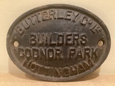 Original railway plate for sale  SUDBURY