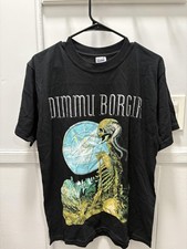 Camiseta masculina vintage Dimmu Borgir preta média 2003 banda turnê metal gráfico comprar usado Camiseta masculina vintage Dimmu Borgir preta média 2003 banda turnê metal gráfico comprar usado  Enviando para Brazil