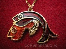 Collier double poisson d'occasion  Paris III