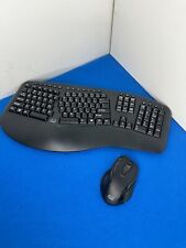 Teclado ergonómico inalámbrico y ratón láser Adesso Tru-Form Media 1500 segunda mano  Embacar hacia Mexico
