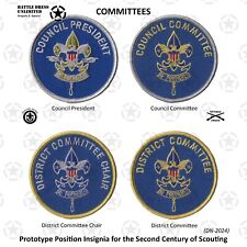 Patches do século II do presidente do conselho presidente do distrito e comitê escoteiros BSA comprar usado  Enviando para Brazil