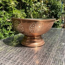 Large copper colander for sale  COBHAM