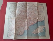MAPA PLEGABLE MAP CARTE LA CÔTE D´AZUR LA COSTA AZUL MAX MABYRE FRANCE 1:300000. comprar usado  Enviando para Brazil